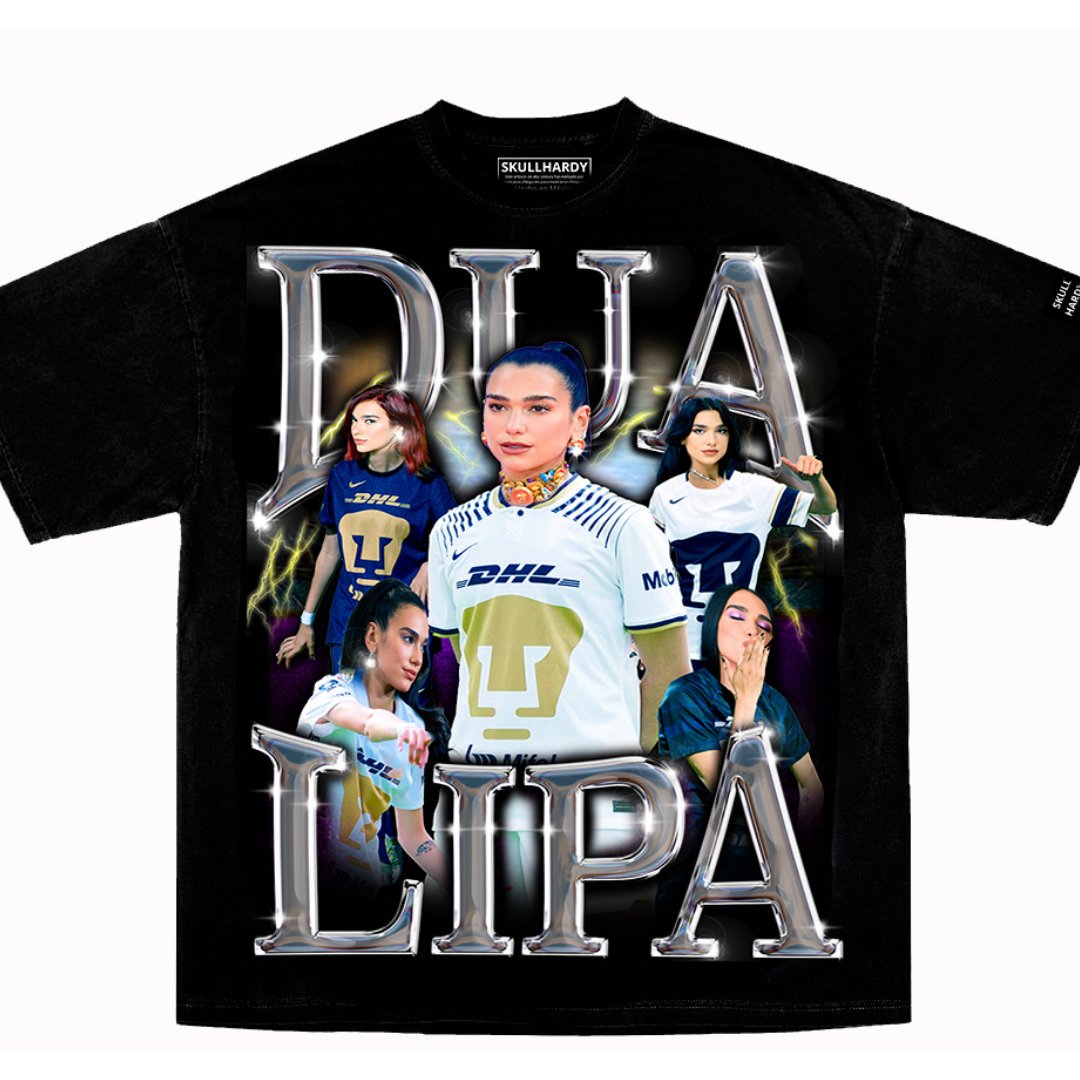 Playera Dua Lipa Jersey Pumas  Camiseta Oversized t Shirt