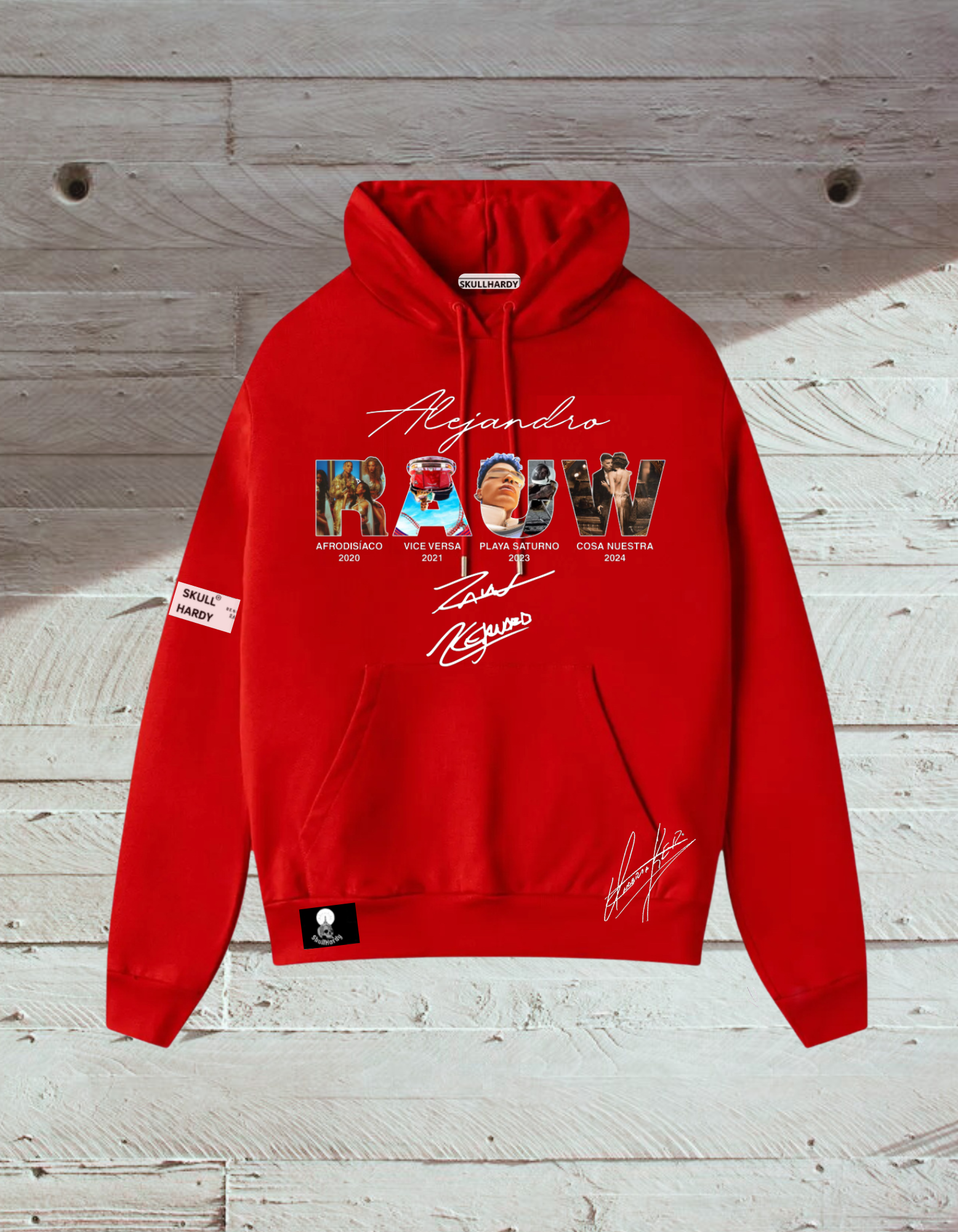 Sudadera Rauw Alejandro Hoodie Oversized Mark XXV X – S K U L L