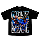 Jersey Cruz(N™)Azul  Playera Oversized t Shirt