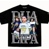 Playera Dua Lipa Jersey Pumas  Camiseta Oversized t Shirt