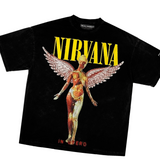 Playera de Nirvana Camiseta Oversized T Shirt